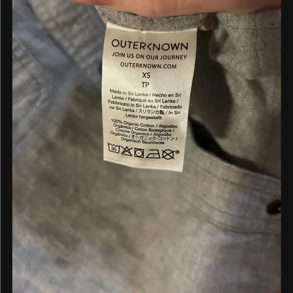 Outerknown Light Gray Casual Shirt - Picture 3 of 4